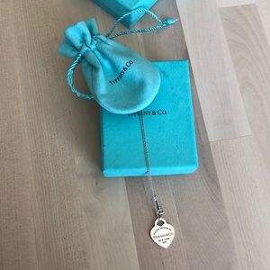 Tiffany & Co. Necklace Heart Tag with Key Pendant